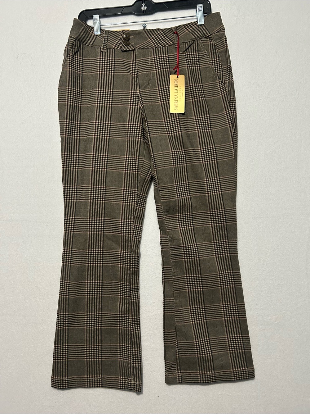 Sabrina Lauren NY plaid pants Sz 14